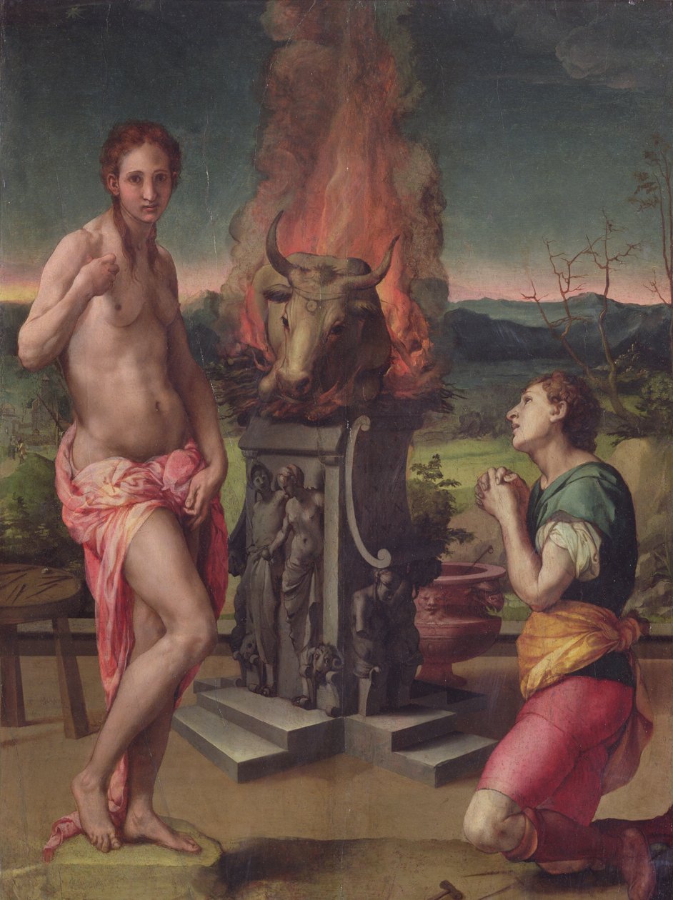 Galatéia e Pigmalião, c.1529 de Agnolo Bronzino