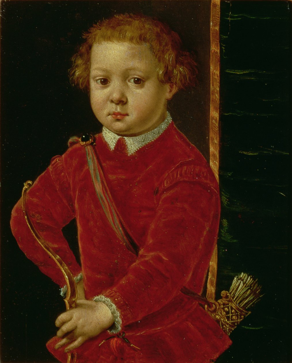 Retrato de Don Garzia de &39;Medici (n. 1547) (painel) de Agnolo Bronzino