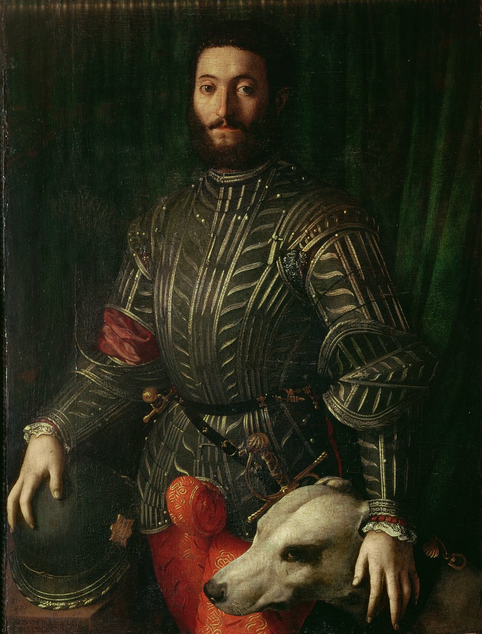 Retrato de Guidubaldo della Rovere, Duque de Urbino, C.1544-45 de Agnolo Bronzino