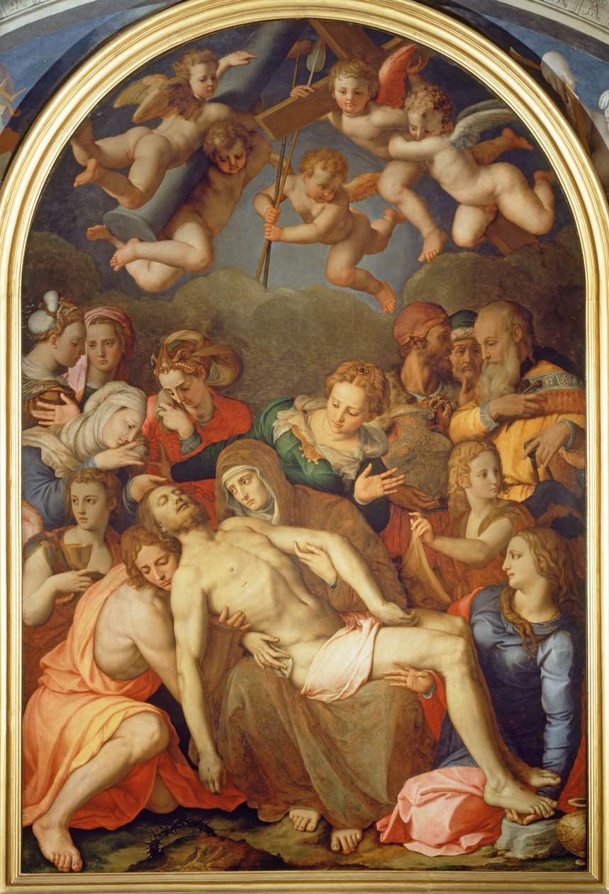 A deposição, 1555 de Agnolo Bronzino