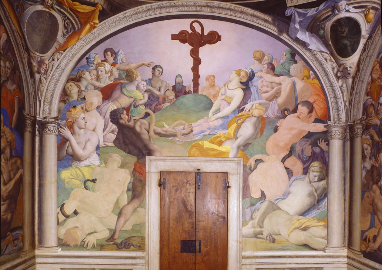 A adoração da cobra de Agnolo Bronzino