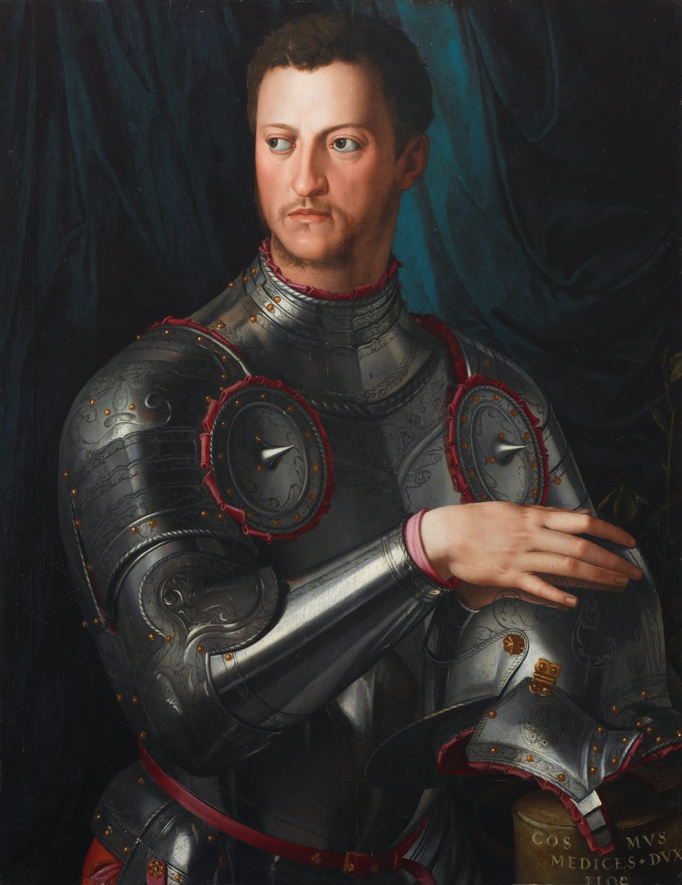 Cosimo I de Medici em armadura de Agnolo Bronzino