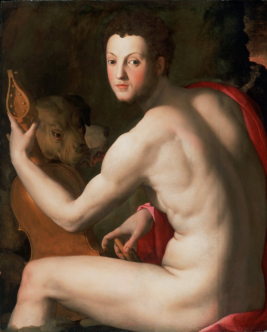 Retrato de Cosimo I de Medici como Orfeu de Agnolo Bronzino