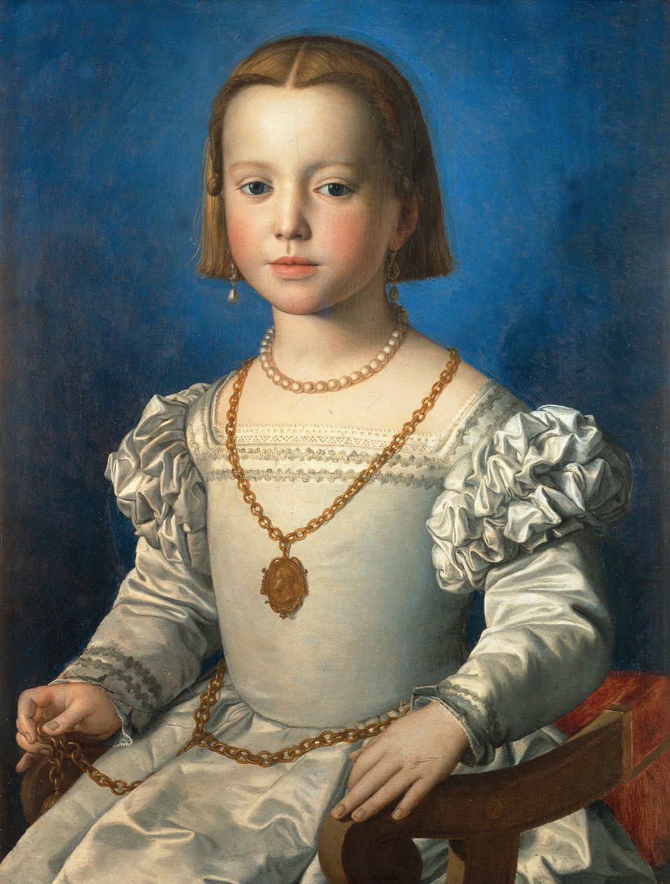 Retrato de Bia de Médici, 1542 de Agnolo Bronzino