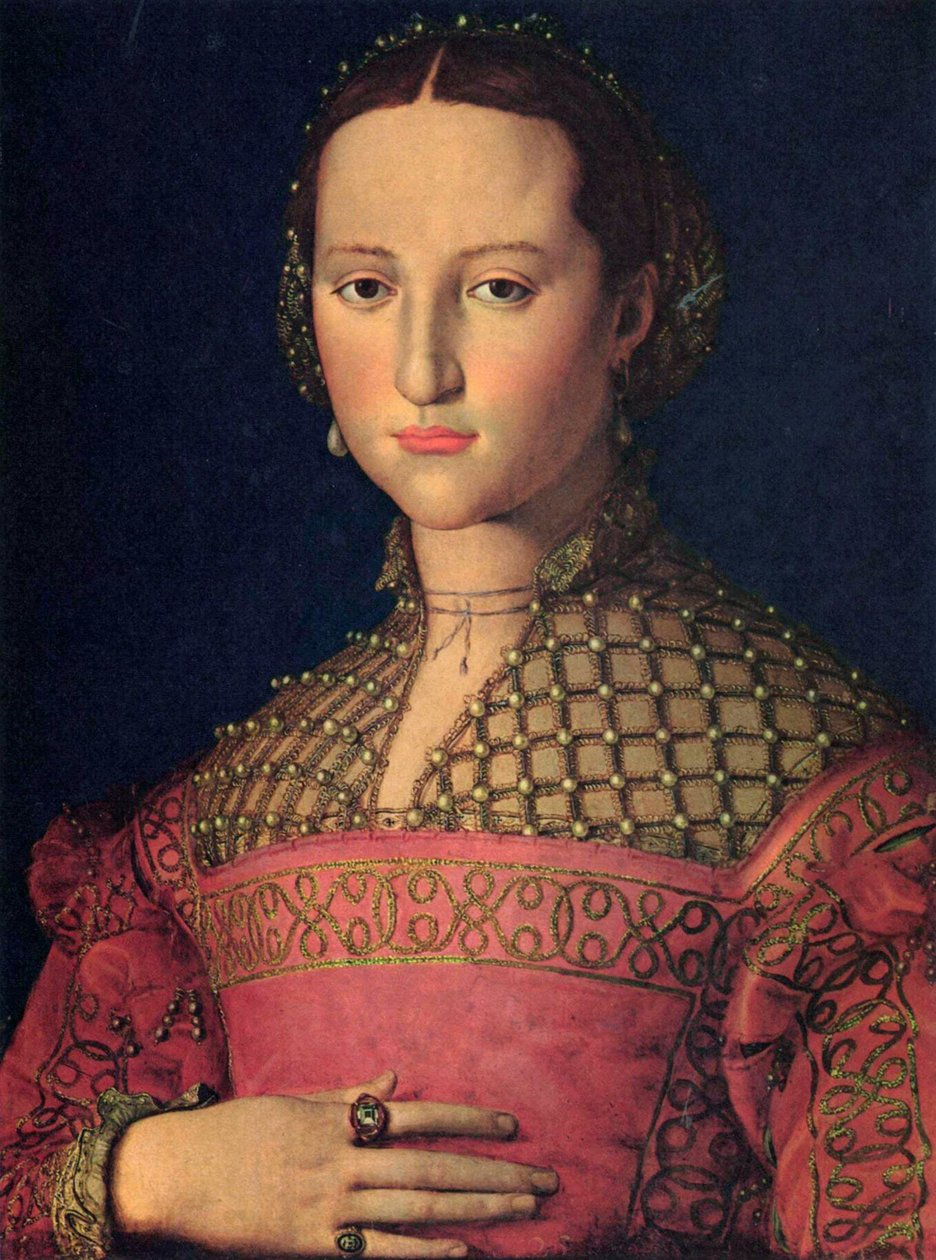 Retrato de Eleanor de Toledo 1522-1562, esposa do Grão-Duque Cosimo I de