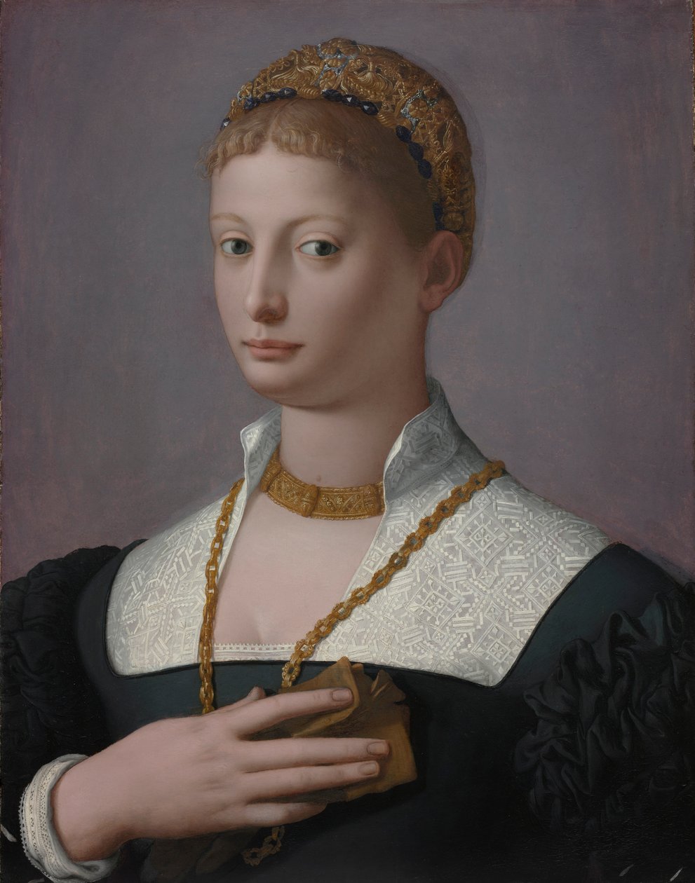 Retrato de uma mulher, c. 1550 de Agnolo Bronzino