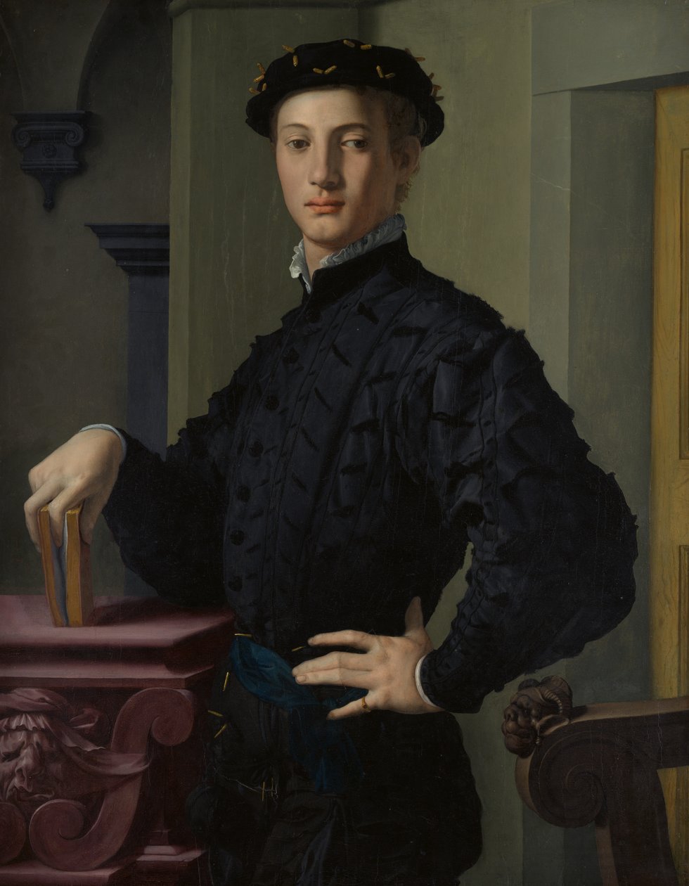 Retrato de um jovem, de 1530. de Agnolo Bronzino