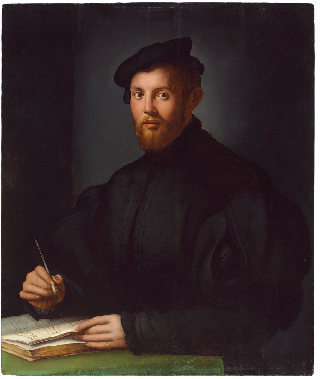 Retrato de um jovem com um livro de Agnolo Bronzino