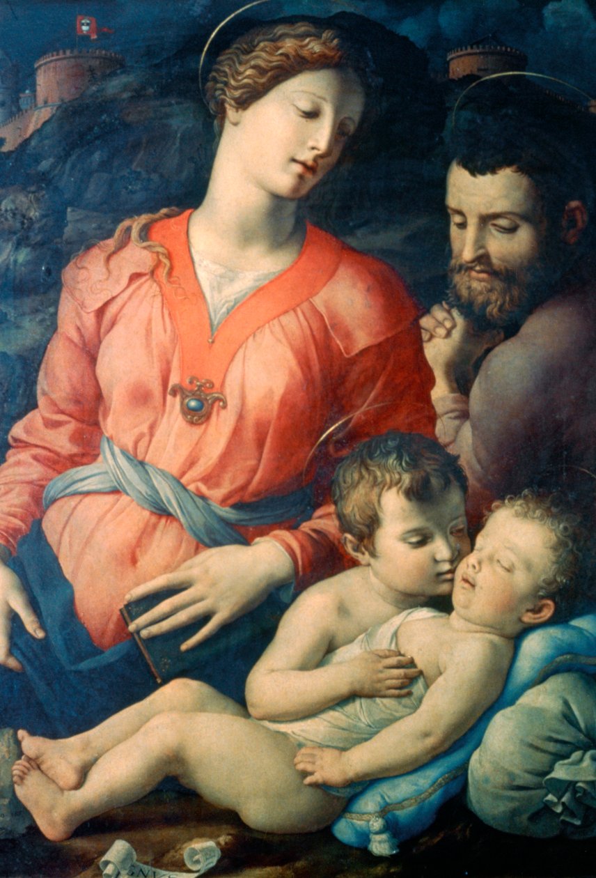 A Sagrada Família Panciatichi, 1530-1532 de Agnolo Bronzino