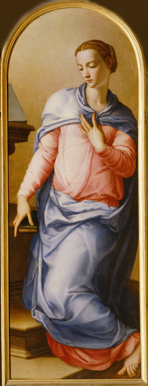 Anunciador da Virgem, 1540-1545 de Agnolo Bronzino