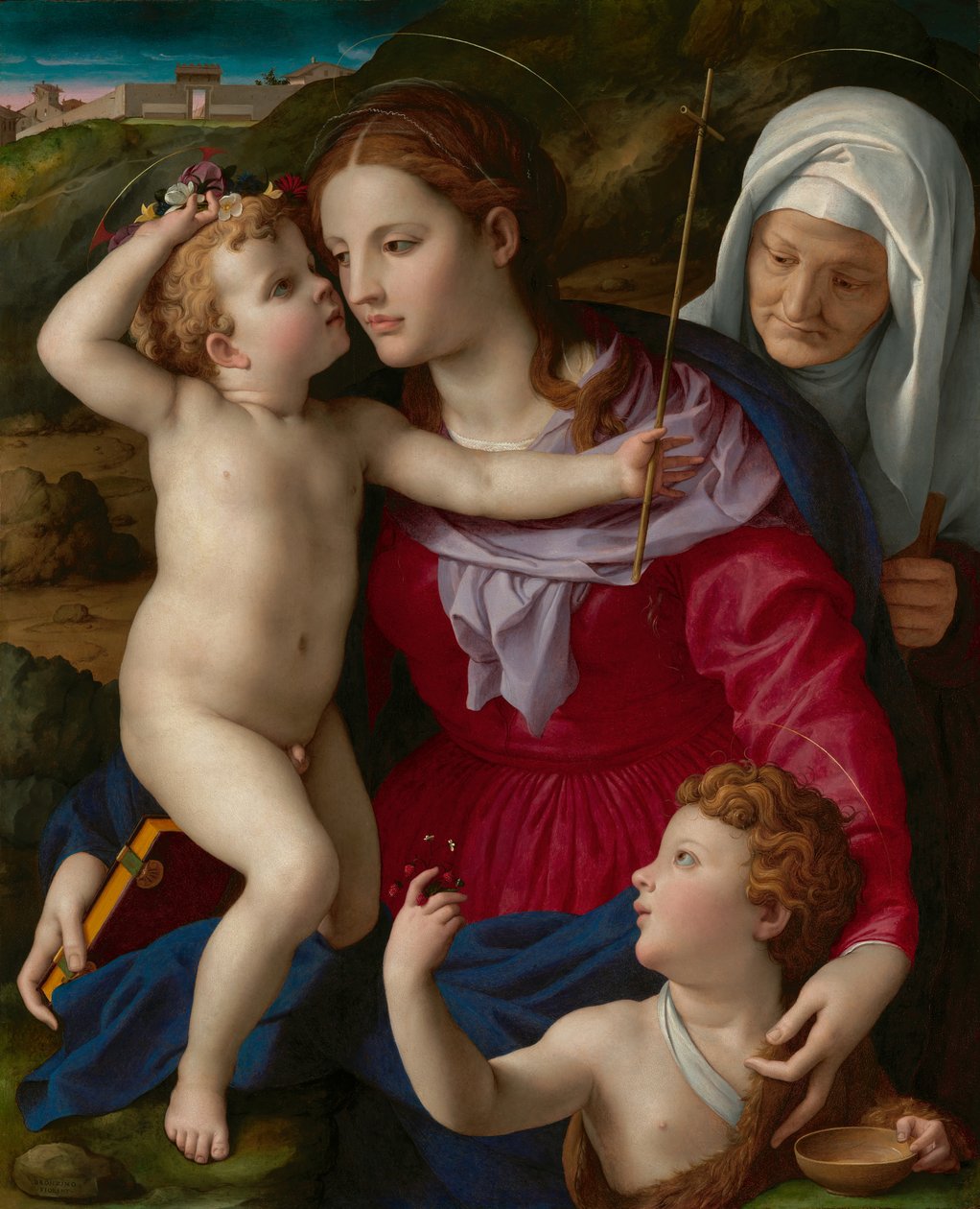 Virgem com o Menino, Santa Isabel e São João Batista de Agnolo Bronzino