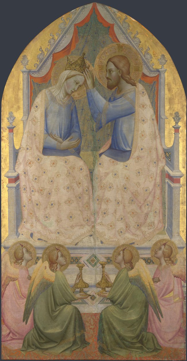 A Coroação da Virgem, 1380s de Agnolo Gaddi