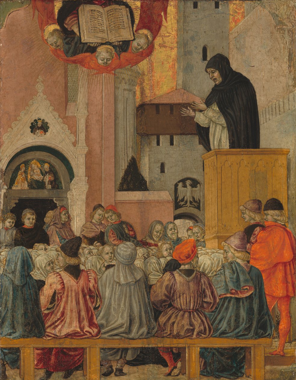 Uma pregação dominicana, c. 1470. de Agnolo degli Erri