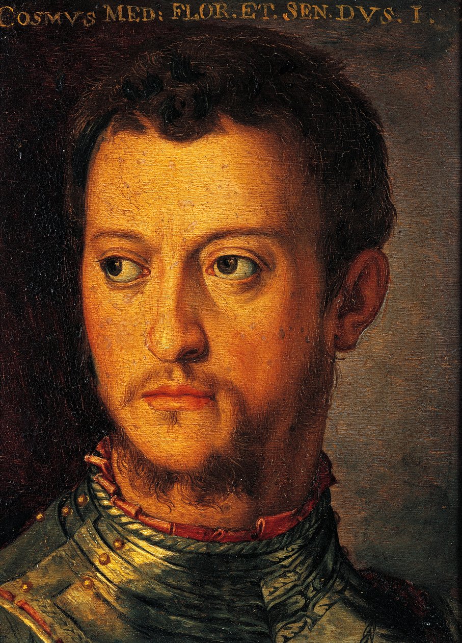 Retrato de Cosimo I de Medici, de Agnolo Bronzino, pintura de Agnolo Bronzino