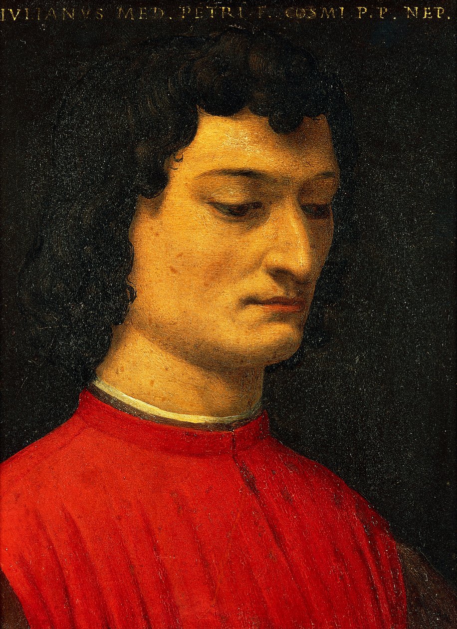 Retrato de Giuliano de Medici, de Agnolo Bronzino, pintura de Agnolo Bronzino