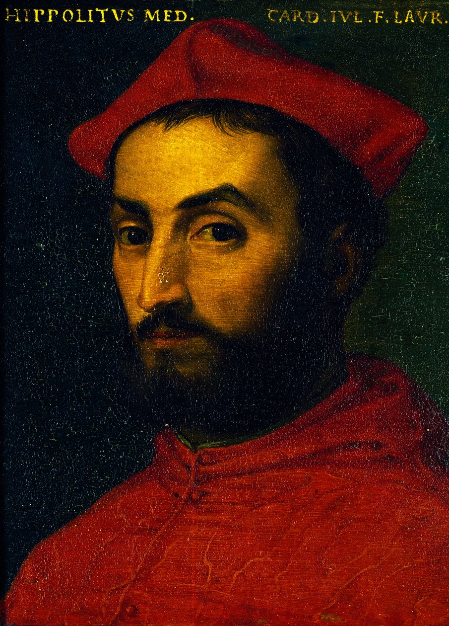 Retrato de Ippolito de Medici (Urbino) de Agnolo Bronzino