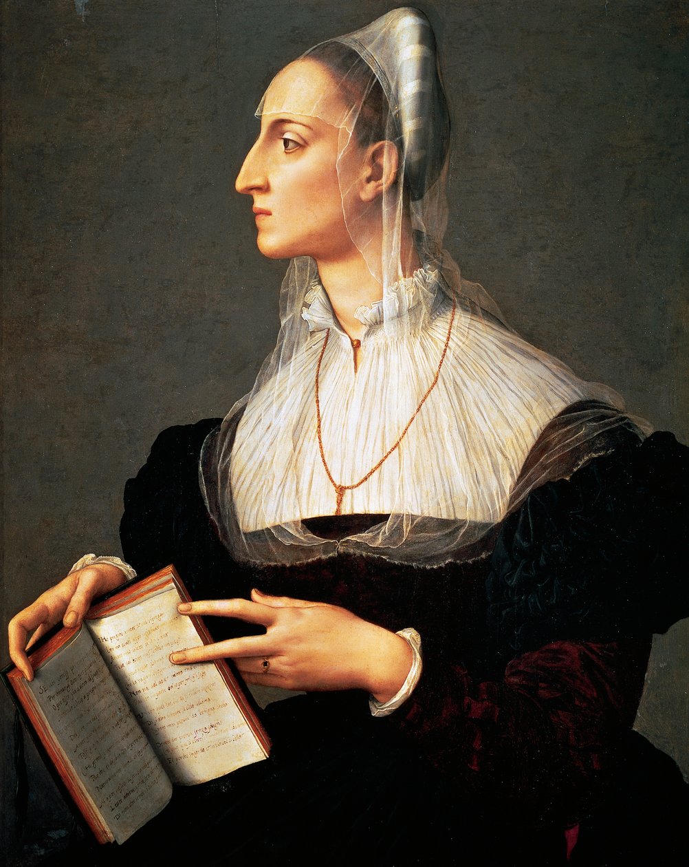 Retrato de Laura Battiferri (Urbino de Agnolo Bronzino