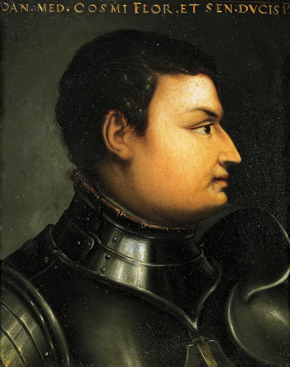 Retrato de Lodovico de Medici também conhecido como Giovanni dalle Bande Nere (Forli de Agnolo Bronzino