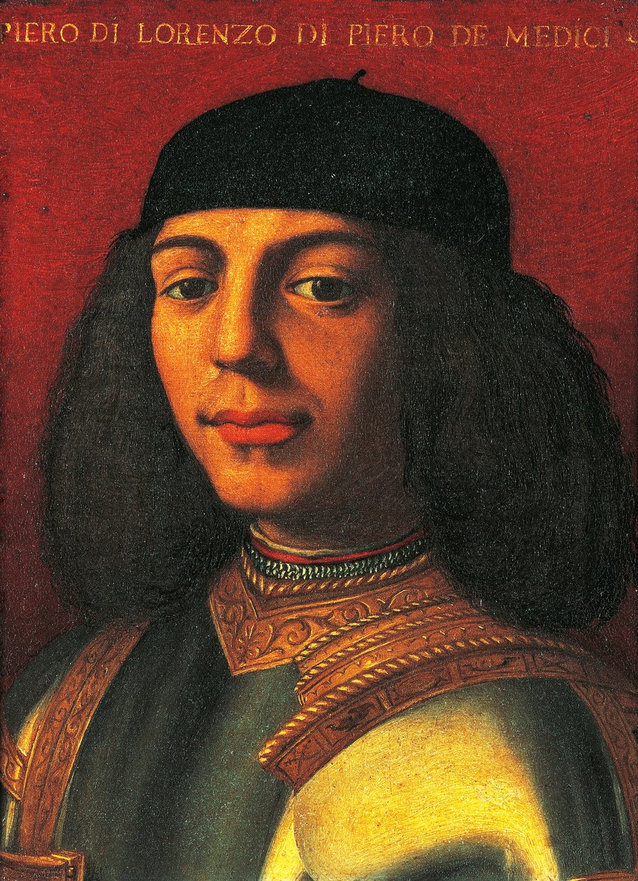 Retrato de Piero de Medici, também conhecido como Piero o Infeliz (Florença de Agnolo Bronzino