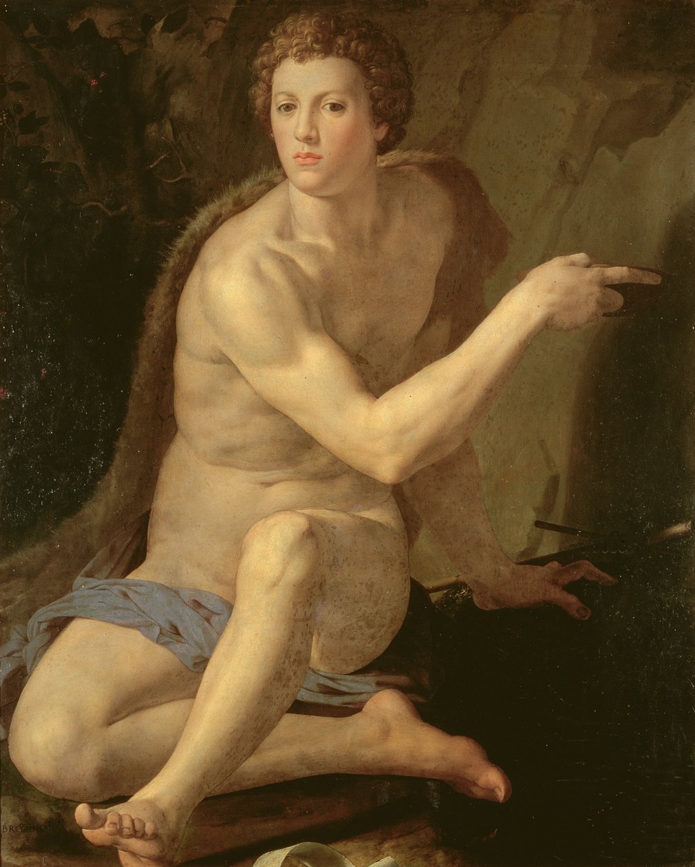 São João Batista (óleo sobre painel) de Agnolo Bronzino
