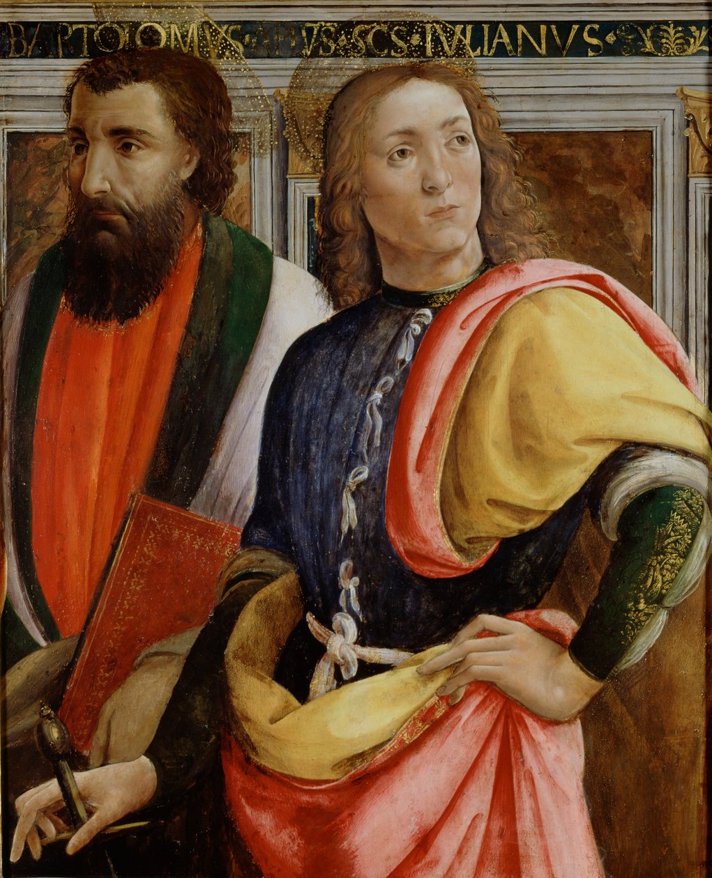 São Bartolomeu e Juliano, o Hospitalário, final do século XV de Agnolo di Domenico