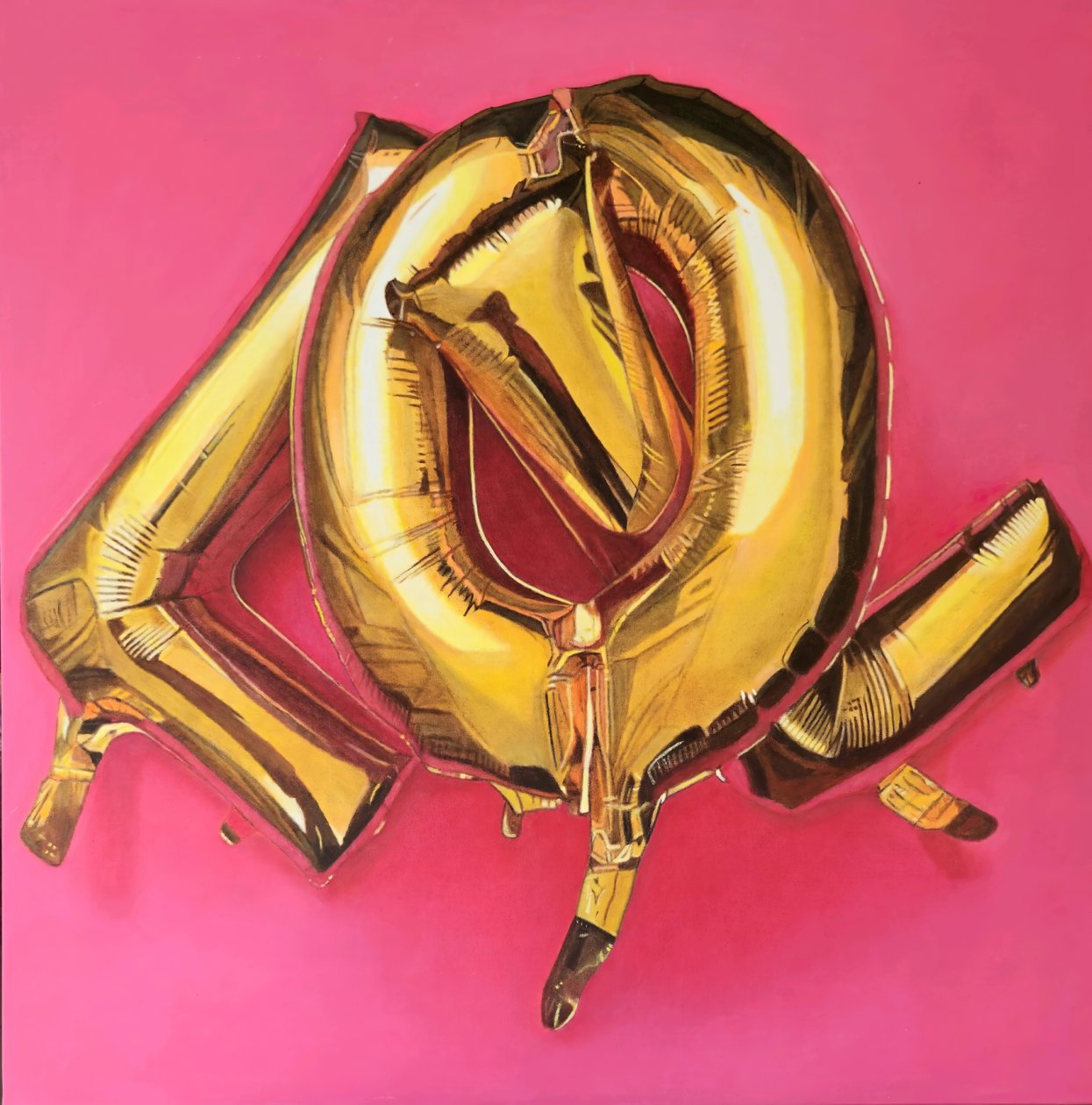 LOL, 2018 (óleo sobre tela) de Agnès Lefèvre