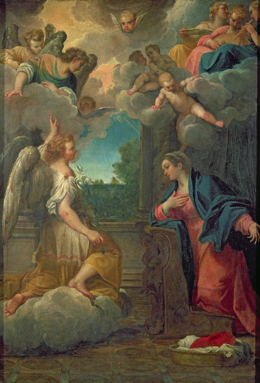 A Anunciação de Agostino Carracci