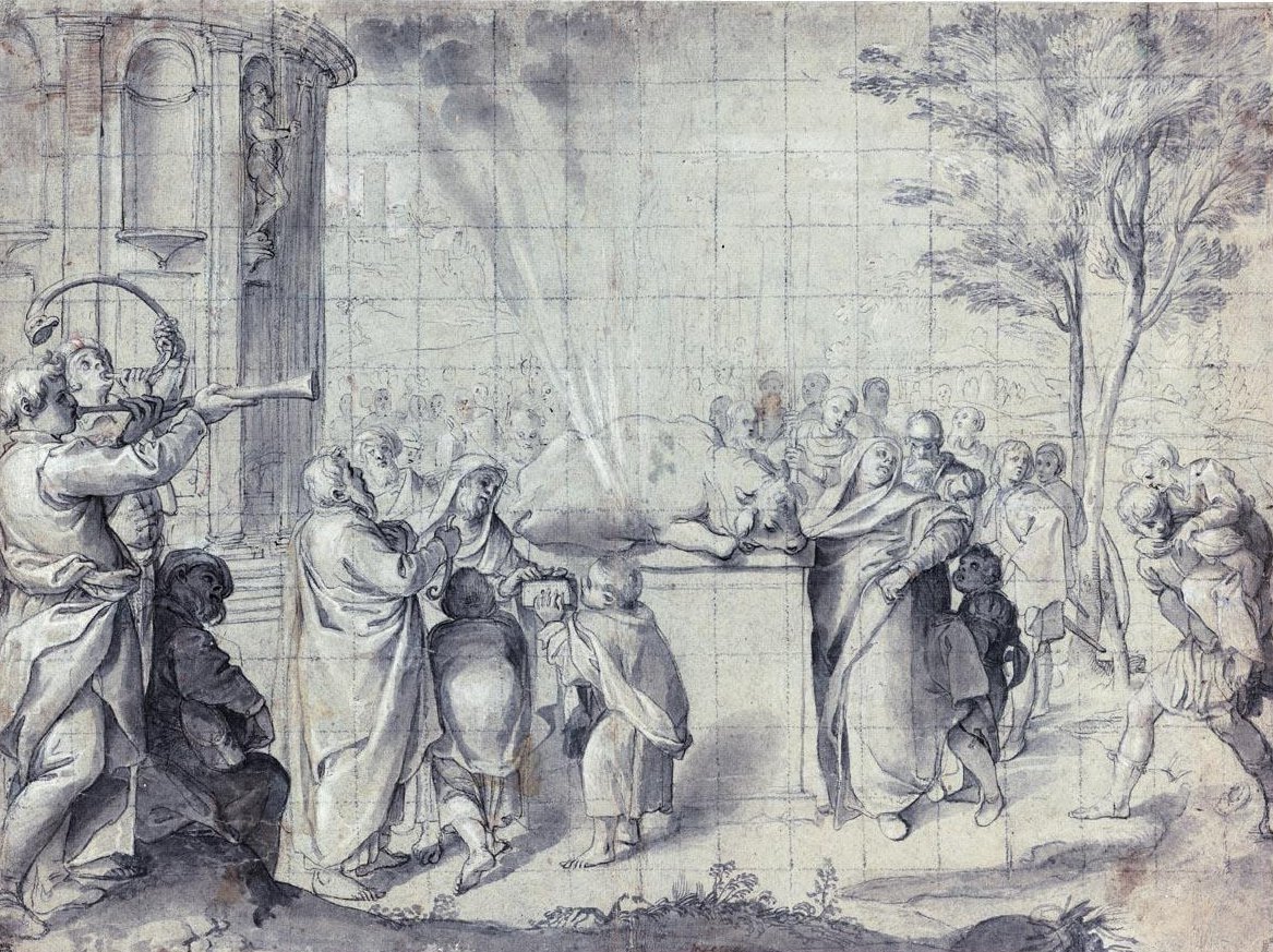 O Sacrifício de Pelias de Agostino Carracci