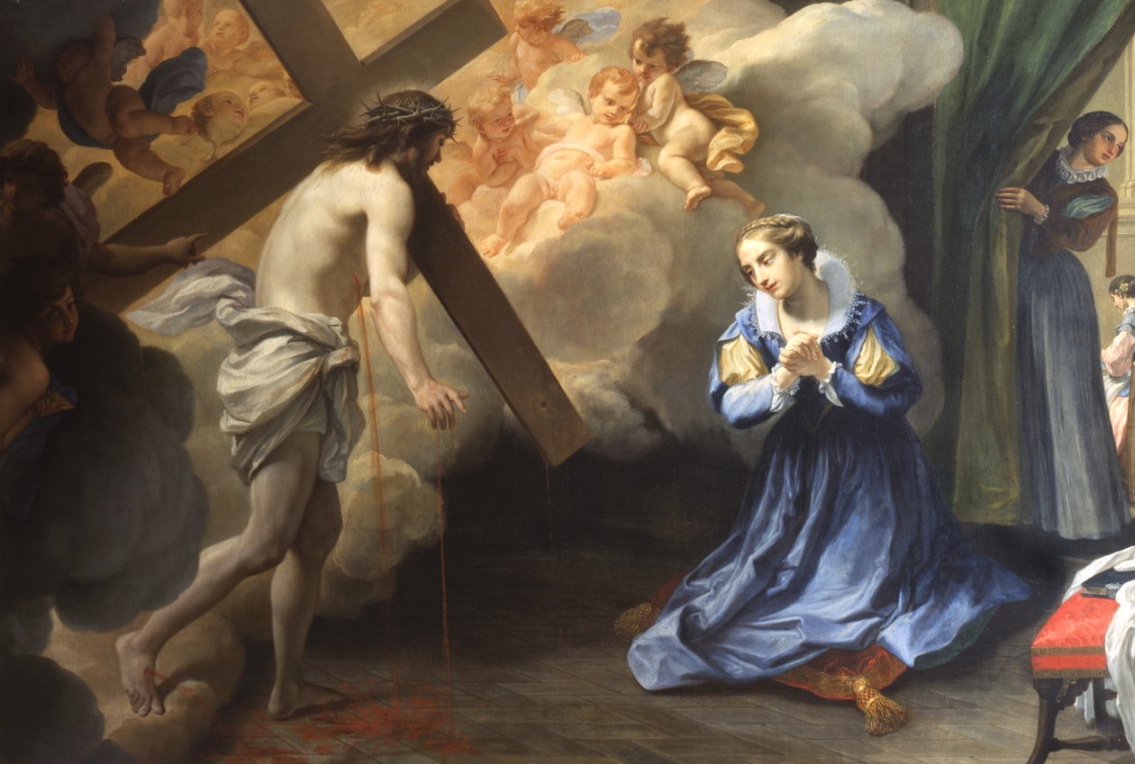 Êxtase de St Caterina de Paoli de Agostino Masucci
