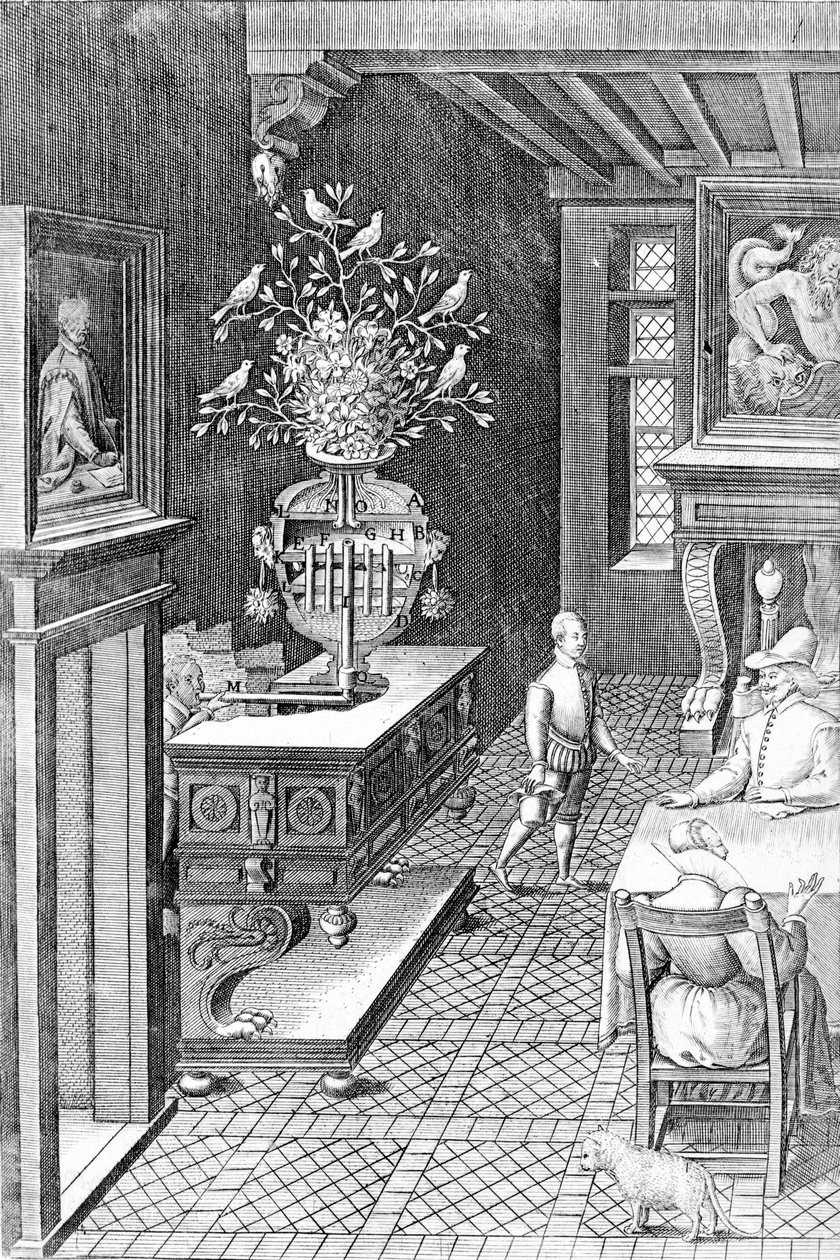 Ilustração de &39;As Diversas e Artificiais Máquinas do Capitão Agostino Ramelli&39;, publicado em 1588 de Agostino Ramelli