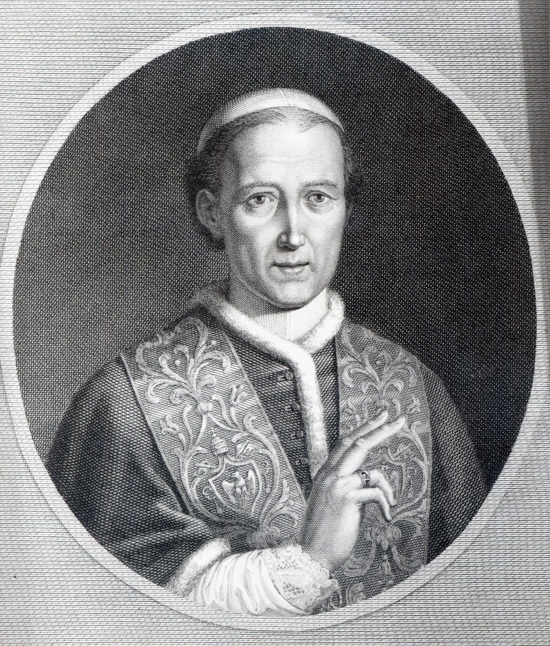 Papa Leão XII, gravado por Raffaele Persichini de Agostino Tofanelli