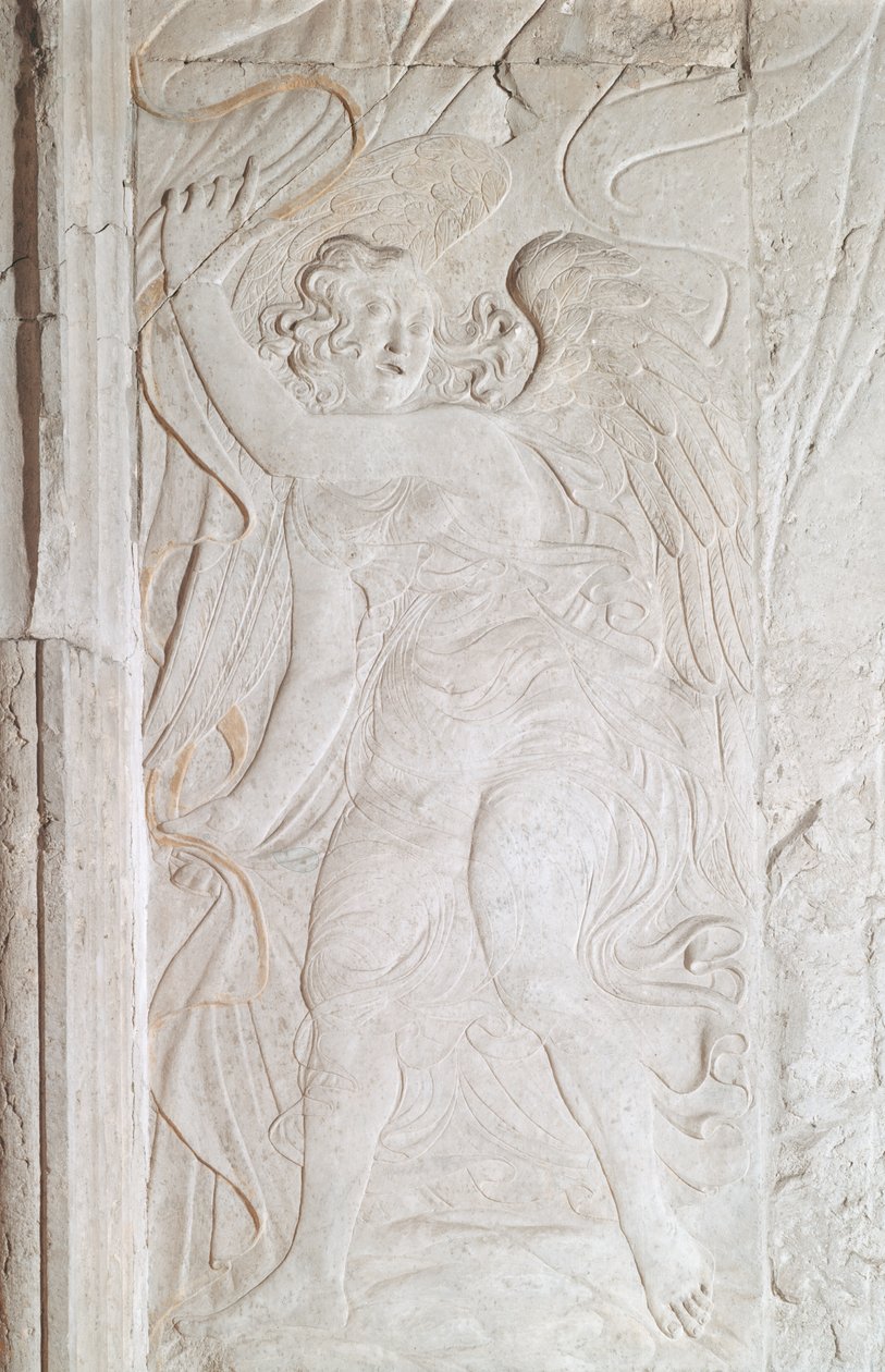 Um Anjo, c.1450-55 (mármore) de Agostino di Duccio