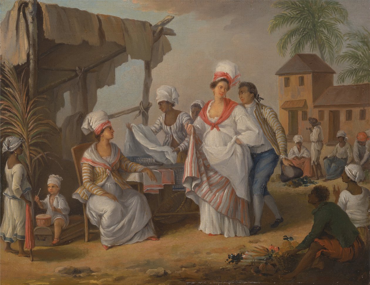 Market Day, Roseau, Dominica, ca.1780. de Agostino Brunias