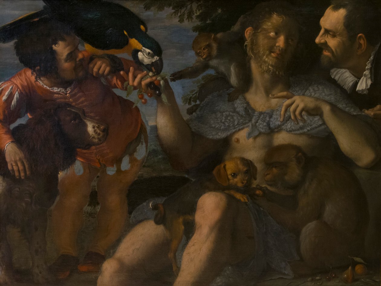 Arrigo Peloso, Pietro Matto e Amon Nano, c. 1598. de Agostino Carracci
