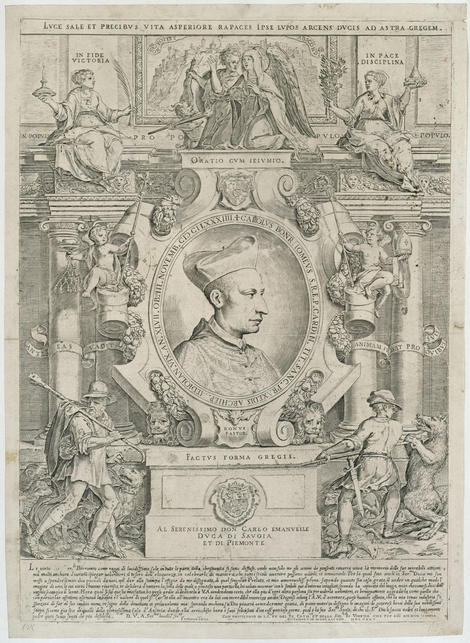 Carlo Borromeo de Agostino Carracci
