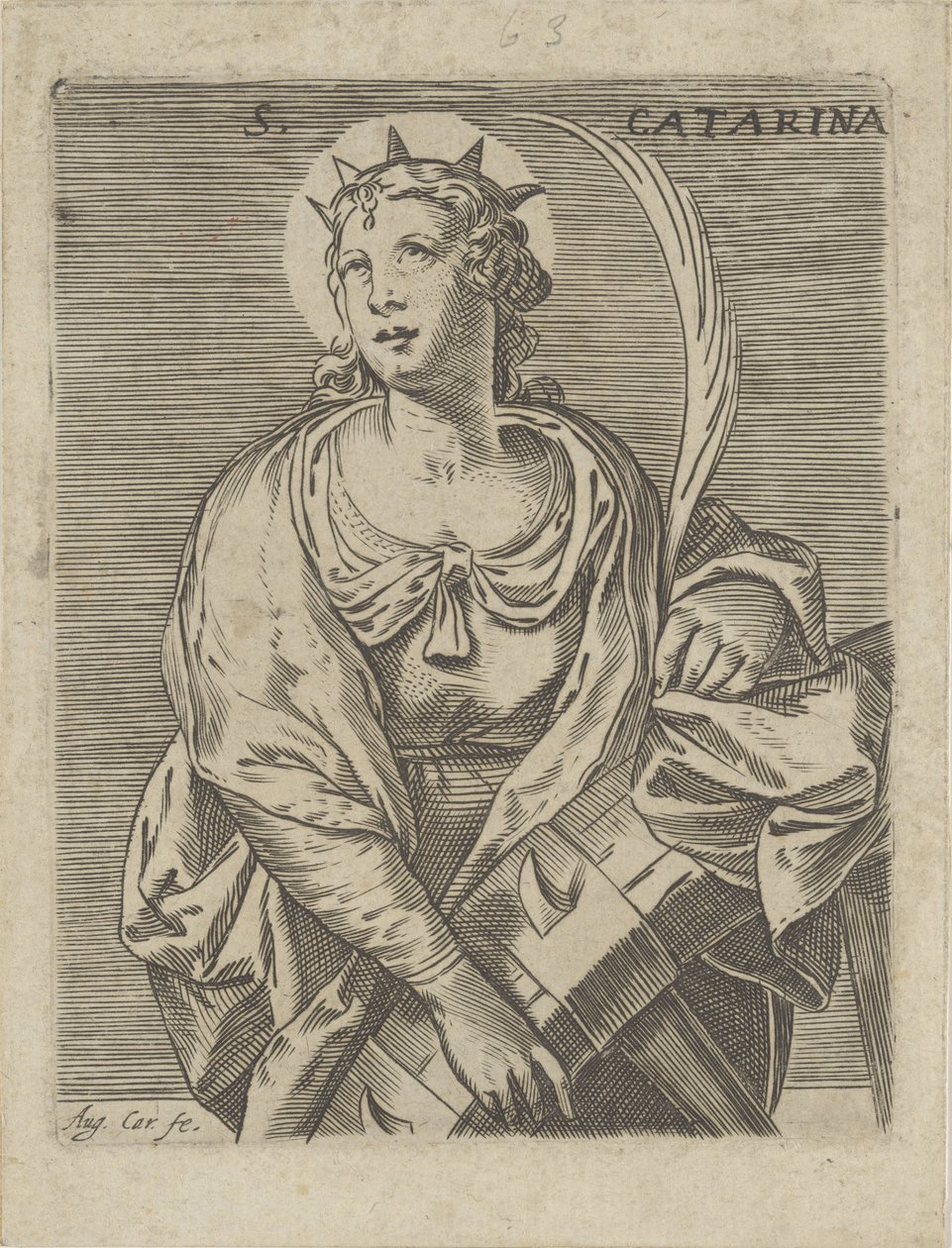 Catharina van Alexandrië
S. Catarina (título sobre o objecto) de Agostino Carracci