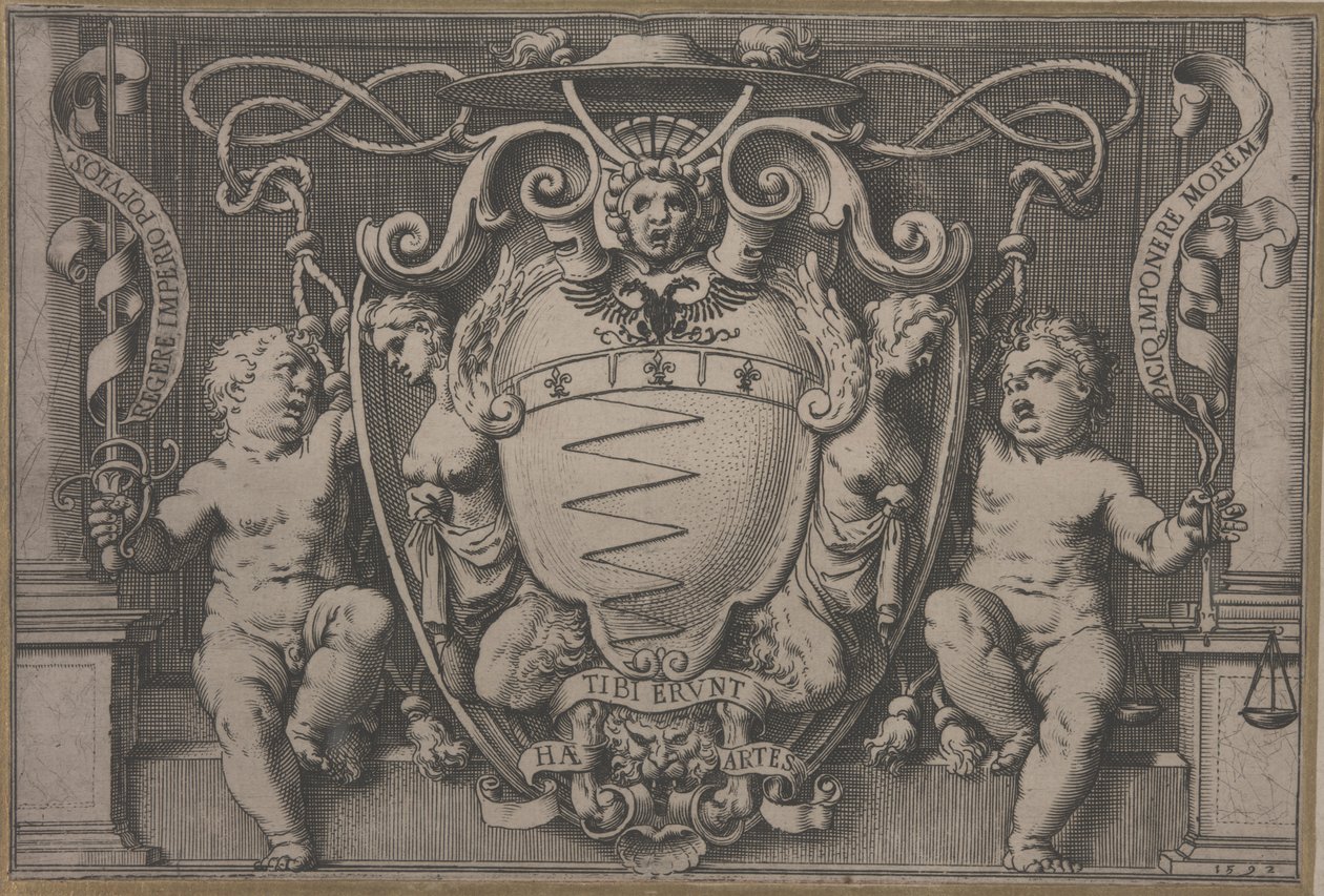 Brasão do Cardeal Filippo Sega de Agostino Carracci