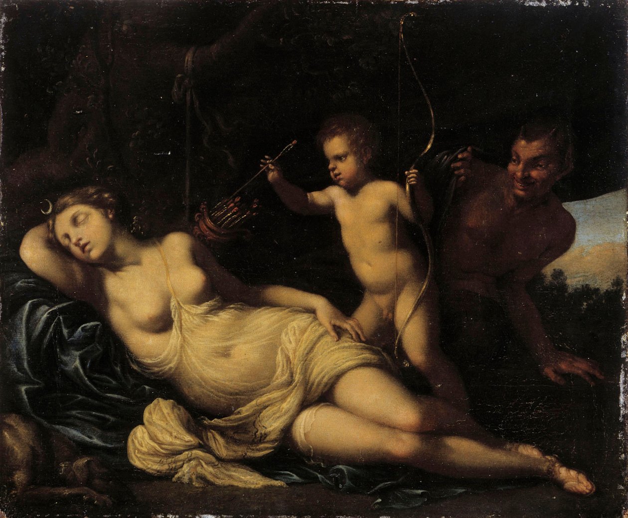 Diana a dormir de Agostino Carracci