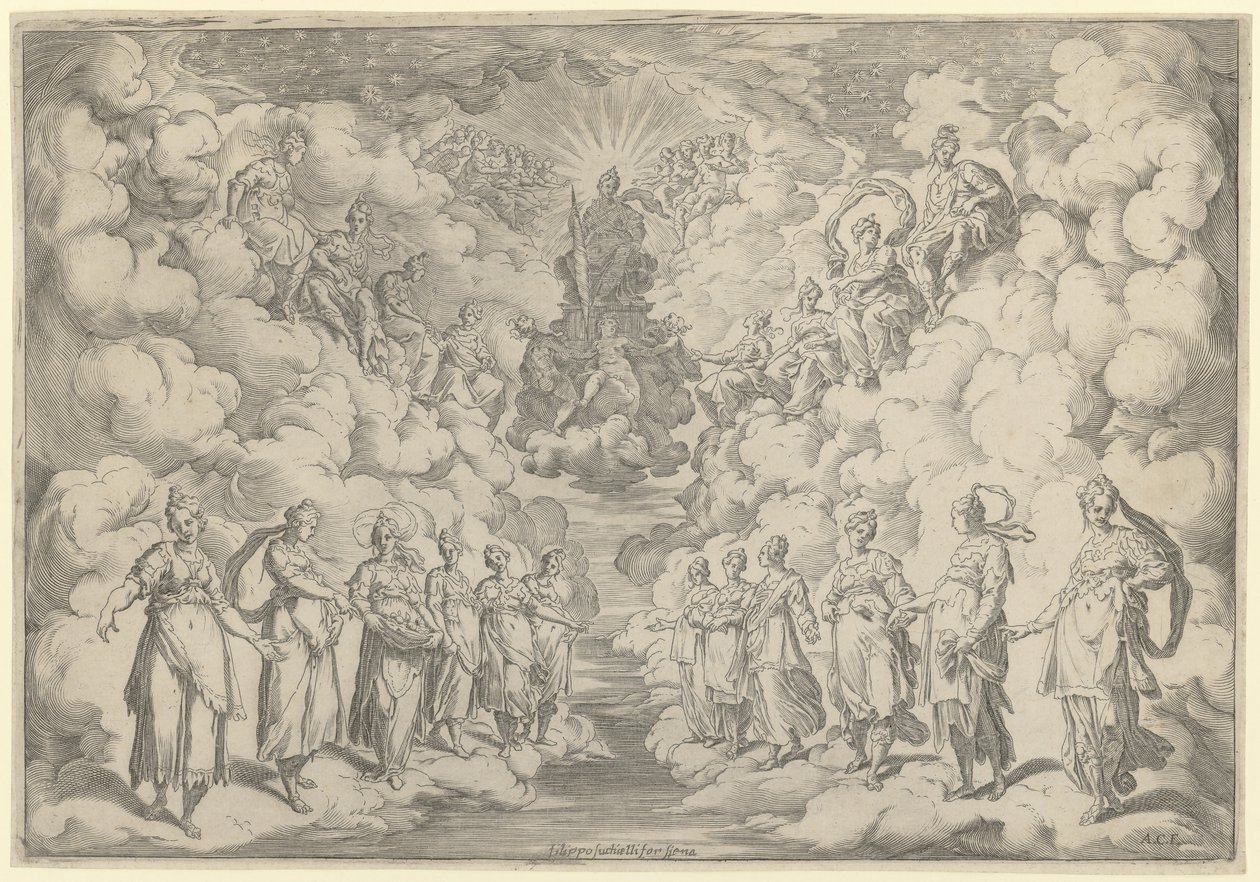 Harmonia das esferas de Agostino Carracci