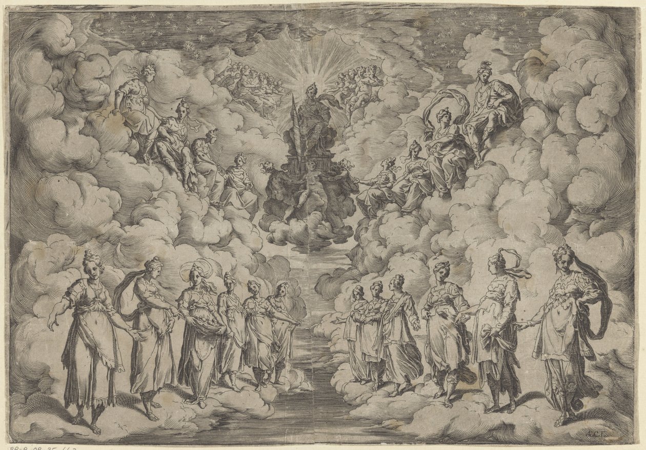 Harmonia das esferas de Agostino Carracci
