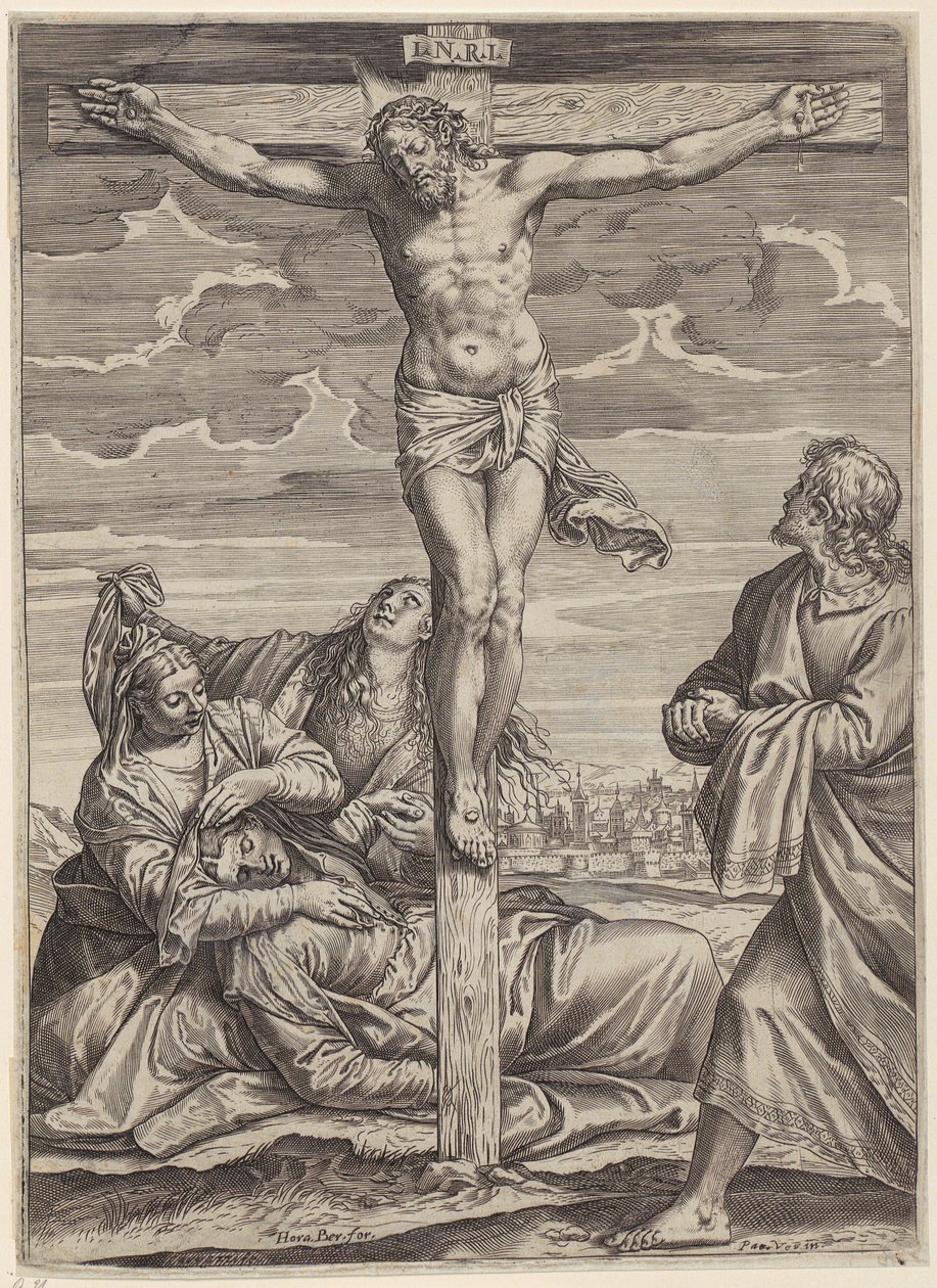 Crucificação de Agostino Carracci