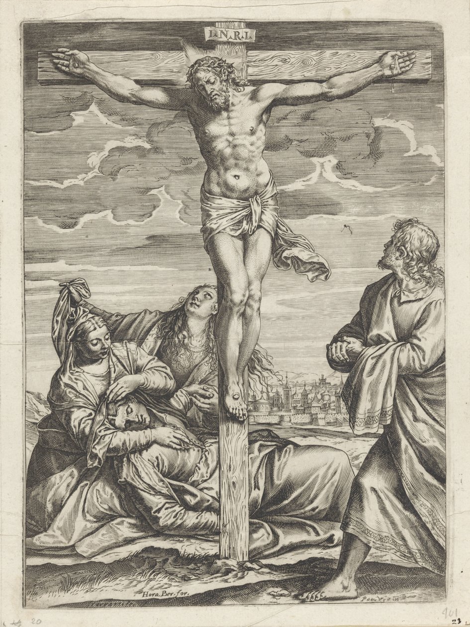 Crucificação de Cristo de Agostino Carracci
