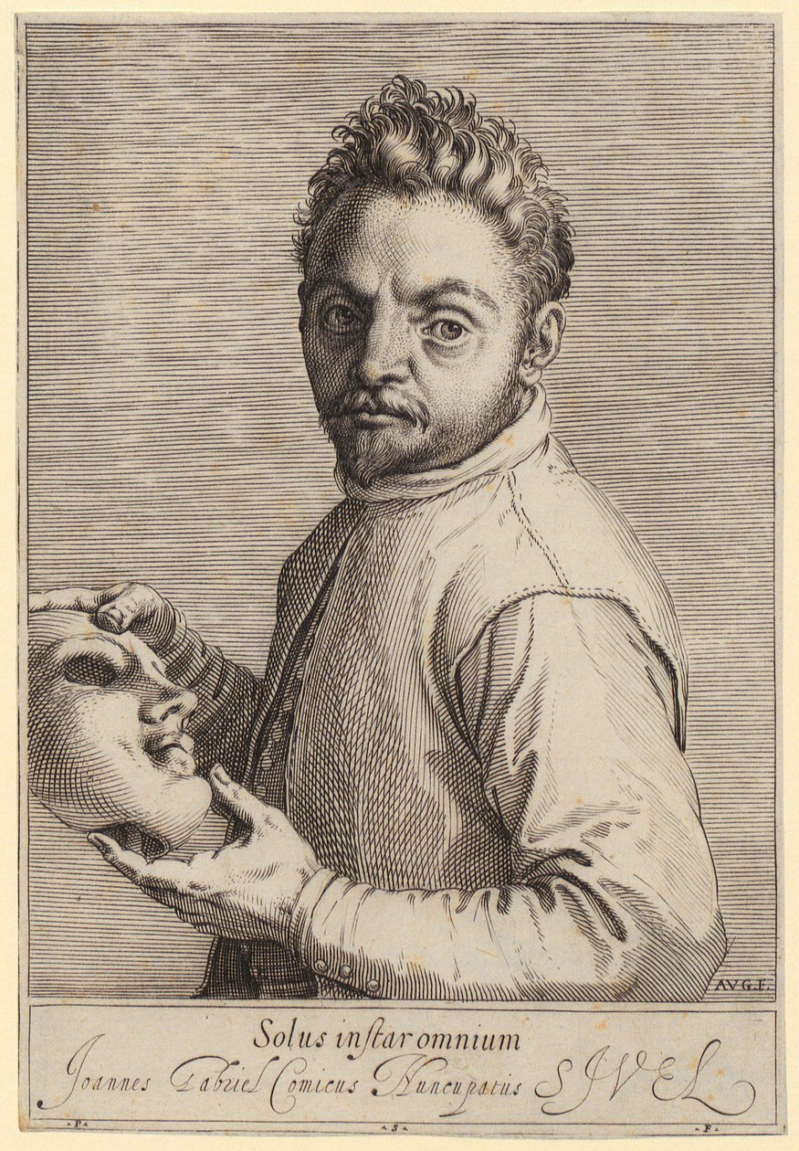 Retrato de Giovanni Gabrielli, chamado «Il Sivello» de Agostino Carracci