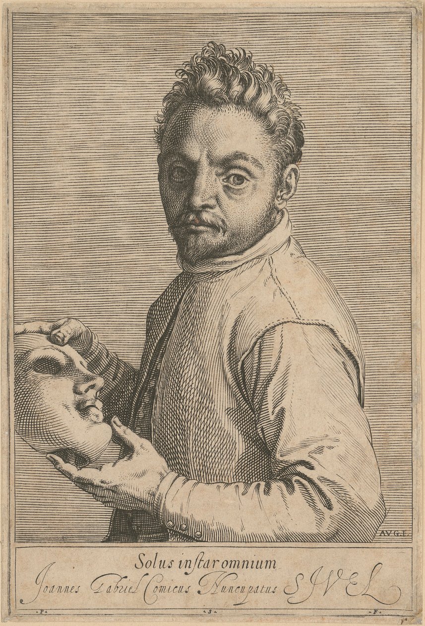 Retrato de Giovanni Gabrielli, chamado «Il Sivello» de Agostino Carracci