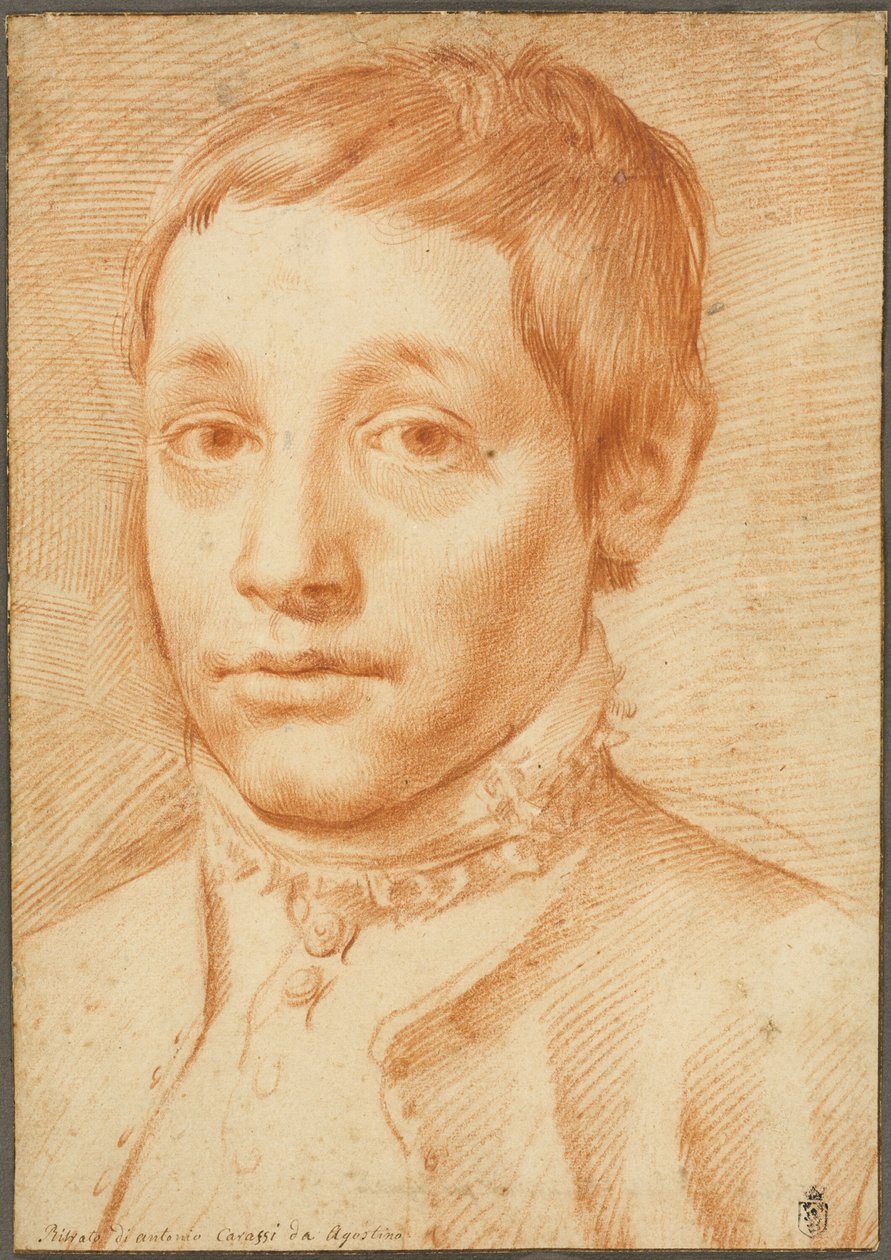 Retrato do filho do artista, Antonio Carracci de Agostino Carracci