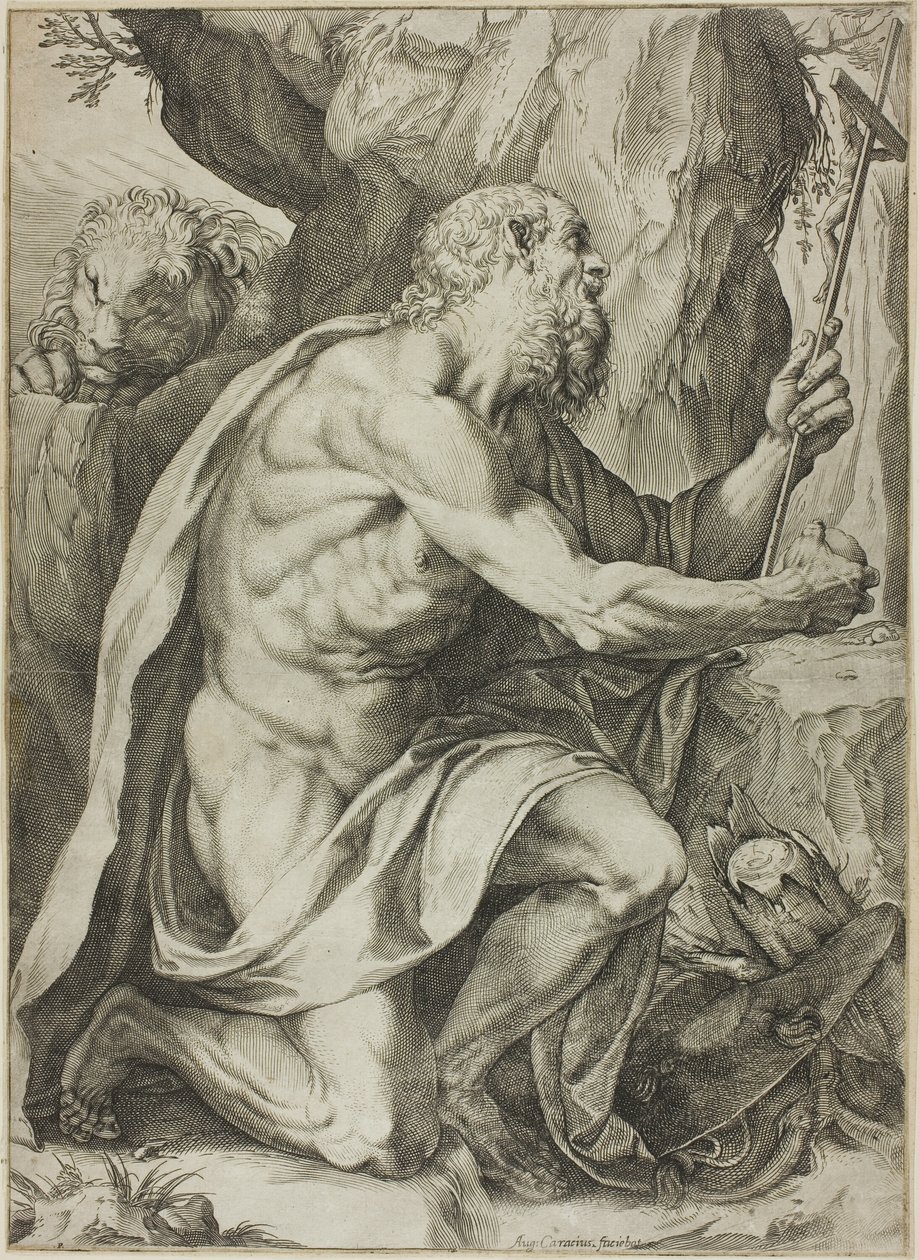 São Jerônimo em Penitência de Agostino Carracci