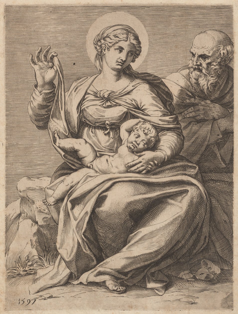 A Sagrada Família de Agostino Carracci