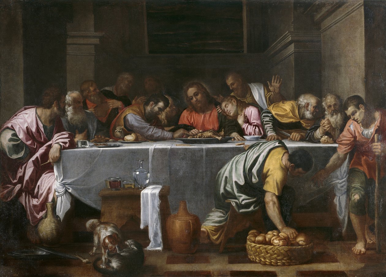 A última Ceia de Agostino Carracci