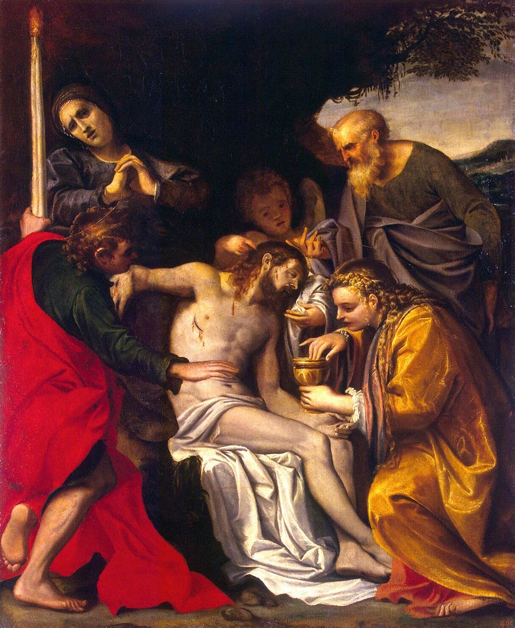 A lamentação de Cristo de Agostino Carracci