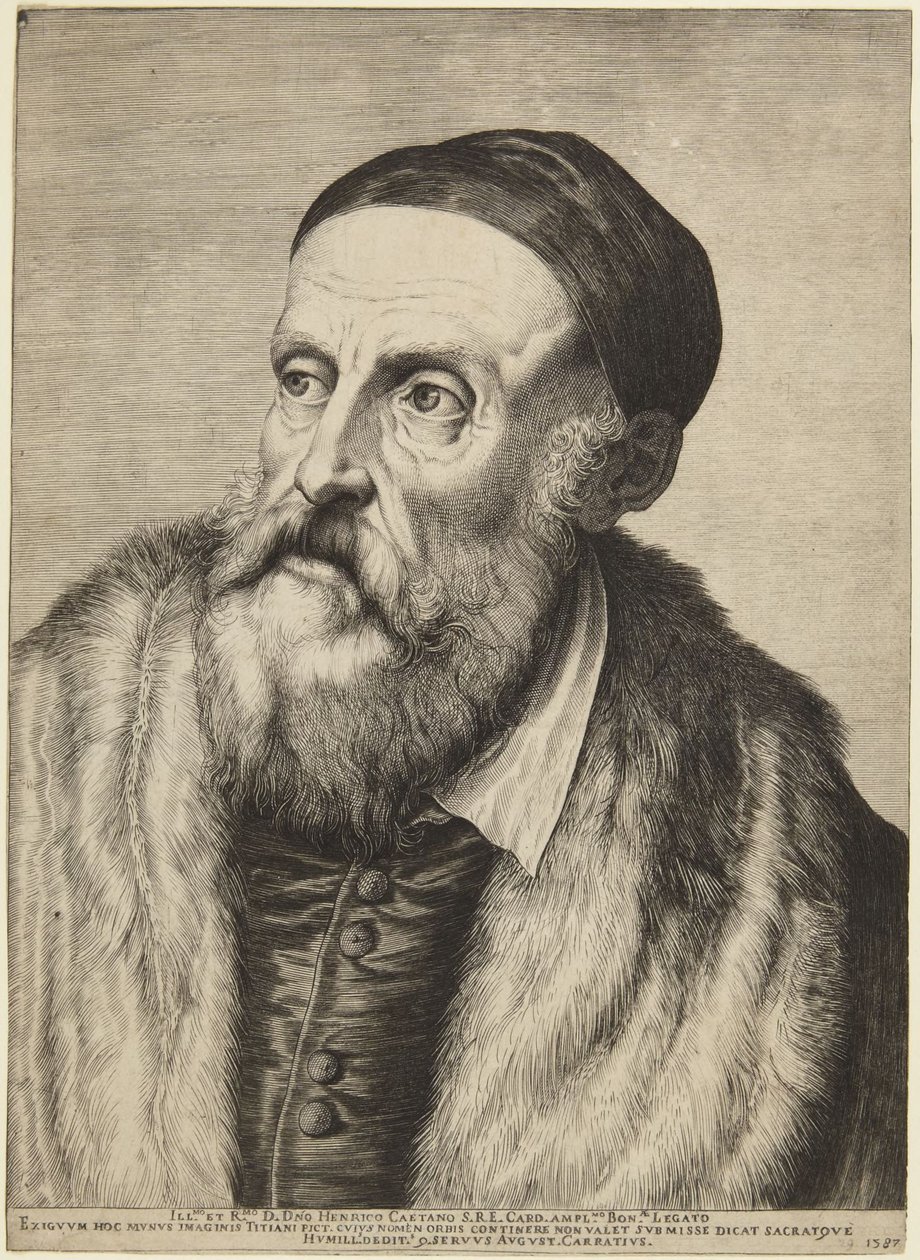 Ticiano  (Bartsch 14 I; Calvesi/Casale 124) de Agostino Carracci